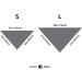 Lionet Paws Christmas Dog Bandana | Triangular Scarf for Small Medium & Large Dogs | Festive Checked Design - Buy Online on GoSupps.com
