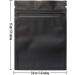 100 Pack 3.3x5.1 Inch Resealable Smell Proof Mylar Bags - Matte Black Foil Pouch for Storage - Buy Online on GoSupps.com
