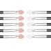 Buy Two-Color Rubber Cotton Eye Makeup Brushes - 10 PCS Sponge Applicator & Oval Tipped Eyeliner Brush for Flawless Eyeshadow | International Shipping Available - Buy Online on GoSupps.com