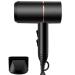 1800W Professtional Hair Dryer Salon Hairdryer Ionic Hair Dryer Portable Hair Dryer 2 Speed and 3 Heat with Nozzles Overheat Protection Low Noise Lightweight for Home Use Travel Black Small