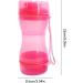 Lambo Dog Travel Water Bottle - Leakage-Proof Portable Puppy Dispenser for Hiking Traveling and Camping | Double Seal Outdoor Dog Water Cup in Rosa - Buy Online on GoSupps.com
