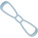 Figure 8 Elastic Band - Resistance Band | Resistance Bands for Shoulder | High-Elasticity Fitness Resistance Band | Band for Exercising The Arms Chest Shoulders Trainer for Women and Men Azure - Buy Online on GoSupps.com
