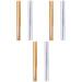 Didiseaon Didiseaon 6 Pcs Eyelash Lip Gloss Nail Polish Brush Applicators Gold Nail Gloss Lip Gloss Twist Pens Lip Gloss Tube 3ml Oil Twist Pen