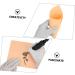 OHPHCALL 5pcs Face Tattoos for Semi Tattooing Embroidered Practice Beginner Microblading Skin Eyebrows 18.8x14.1cm Orange B - Buy Online on GoSupps.com