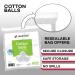 Dealmed Cotton Balls 1000 Count Non-Sterile Bag - Skin Prep, Wound Cleansing & DIY - Zip-Locked Bag for Easy Access - Pack of 1 - Buy Online on GoSupps.com