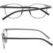IEYELUUK Reading Glasses (2 Pack) - Blue Light Filter Lightweight No Yellow Tint Transparent Gray 3.5x Magnification - Shop Now! - Buy Online on GoSupps.com