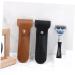 Lalafina Reiserasierer - 5-Piece Vintage Leather Razor Set for Hairdressers | Handmade Protection for Outdoor Use | Safe & Durable | 16.5x4.2cm | Buy Now! - Buy Online on GoSupps.com