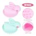 Kisangel 8 Pcs Rabbit Head Scrubber Stimulation Massage Hair Brushes - Silicone Baby Scalp Massager Shampoo with Handle for Cleaning - Adorable Design - 6.7X6CMx4pcs - Buy Online on GoSupps.com