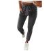 Ronony ladies straight leg pair of single -colored summer pants lots of summer fabric trousers light long leisure pants with bag hip belt regular fit pants casual comfortable beach pants xl 001#gray