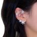 Wiwpar 1 Pair Zircon Star Ear Cuff Earrings Rhinestone Wrap Crawler Climber Hook Earrings Non Pierced Cartilage Ear Clips Wrap Around Fairy Earrings for Women Teen Girls(gold)