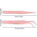 Evember Pink Craft Tweezers for Scrapbooking - Perfect for Stickers & DIY Eyelashes Accessories - Buy Online on GoSupps.com