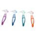 Frcolor 4 pieces of prosthesis toothbrush soft bristle cleaning brush cleaning tool dents hand toothbrush prosthesis brush comfortable prosthetic toothbrush nylon bristles