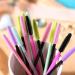 Shoppy Star: Silicone Curved Disposable Mascara Wands Curls lashes for dramatic voluminoCA look Sanitary application Pro quality 12 count: 12pcs Long strip