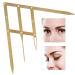 Stainless Steel Eyebrow Measurement Sliding Ruler - Durable Eyebrow Shaping Tool (Gold) - Buy Online on GoSupps.com