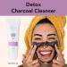 Deep Pore Detoxifying Charcoal Cleanser - Vegan Blackhead Remover & Daily Face Wash for All - Hydrates & Purifies with Bamboo Coconut Charcoal Tea Tree & Rosemary - Buy Online on GoSupps.com