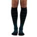 Dr. Comfort Everyday Style Funnel Stripe 15-20 mmHg Unisex Compression Support Socks Large Turquoise