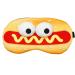 PERFECTSIGHT Sleep Eye Masks Cute Plush Sleep Eye Cover Lightweight Adjustable Eyeshade Faux Fur Mask Cover for Women Men Sleep Travel Nap (Hotdog)