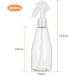Shanqian 200ml Empty Spray Bottles - Set of 6 - Ideal for Disinfectant Gardening & Cleaning | Durable Plastic Design - Buy Online on GoSupps.com