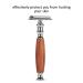 Portable Classic Vintage Men's Manual Shaver - Non-Slip Wooden Handle Double Edge (Mahogany) | International Shipping - Buy Online on GoSupps.com