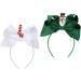 hgnxa Elk Hair Bands s Big Headband Snowman Headbands Christmas Party Decoration Supplies Holiday Hair Styling s Green - Buy Online on GoSupps.com