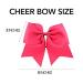 CEELGON 8 Large Pink Cheer Bows Ponytail Holders - Set of 12 | Grosgrain Ribbon Hair Ties for Teens, Women, Girls | Ideal for Cheerleaders and Sports - Buy Online on GoSupps.com