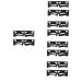 POPETPOP 10 Pcs Eyebrow Ruler Makeup Tools Eyebrow Shape Designer Stencils Women Makeup Stencil Labeling 1 count (Pack of 1) Blackx5pcs
