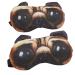 Cute Animal 3D Funny Sleep Eye Mask for Sleeping Cat Dog Soft Plush Blindfold Sleep Masks Eye Cover Eyeshade for Men Women Plane Travel Nap Night (2 Pack)