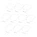 FRCOLOR 10pi ces Palette de Maquillage Acrylique Transparent Plateau M langeur pour Fond de Teint et Nail Art Design Compact et Hygi nique pour M lange Pr cis