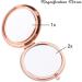 Sister Gifts: Rose Gold Compact Mirror - Birthday, Graduation, Wedding, Valentine's, Thanksgiving Gift Ideas for Sister Bestie - Buy Online on GoSupps.com