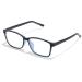 Natural Crystal Stone Lenses Reading Glasses with Clear Real Glass Lenses Blue Light Blocking & UV Protection IF5189 Blue 1.5 x