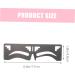 DOITOOL 2pcs Eyebrow Ruler Makeup Stencil Makeup Stuff Molds T Ruler Brow Guide Ruler Stainless Steel Shaper 17x4.8cm Black - Buy Online on GoSupps.com