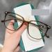 Zhuyiqz Large reading glasses glare-free ultra-light computer reading glasses anti-blue light flat light level (color: tea size: +200) +200 tea