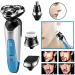 GeRRiT 4-in-1 Electric Shaver for Men - Rechargeable Waterproof Rotary Shaving Razors - Ideal Gift for Husband Father & Son - Buy Online on GoSupps.com