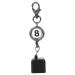 Samfox Portable Chalk Holder Retractable Billiards Snooker Pool Cue Chalk Holder with Drawing Key Ring