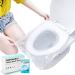 50 Pack Disposable Plastic Toilet Seat Cover Waterproof and Non Slip Individually Wrapped for Travel Perfect for Potty Training Ideal for Adults
