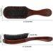 Sumoto Pig Bristle Hairbrush - Beechwood Beard & Hair Brush for Adults & Kids - Premium Black Bristle Cleaning Brush - Buy Online on GoSupps.com