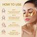 24K Gold Eye Mask - 30 Pairs | Revitalize & Rejuvenate Your Eyes - International Shipping Available - Buy Online on GoSupps.com