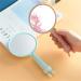 EYHLKM Cartoon Bunny Ear Handheld Makeup Vanity Mirror in Pink - Beauty Salon Essential - Buy Online on GoSupps.com