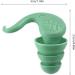 Ear Plugs for Noise Reduction | Horn-Shaped Waterproof Silicone Earplugs - Ergonomic Multifunctional Ear Plugs Portable Ear Plugs for Men & Women Green - Buy Online on GoSupps.com