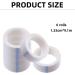 6 Rolls Micropore Surgical Tape 1.25cm x 9.1m - Self-Adhesive Medical Tape for First Aid - Hypoallergenic Earring Cover Up Tape in White - Multicolor - Buy Online on GoSupps.com
