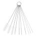 Solustre 10 st brushes for hair bottle brush pipe cleaning brush pipe brush made of metal straw cleaner brush wire pipe brush spiral wire brush spiral industrial ears white