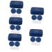 Gatuida 5 sentences 4th care box for colored contact lenses travel case for contact lenses eye contact case blue contact lens container Sweet keeper Korean species travel items plastic travel bluex5stk 6.5x4.5x2cmx5pcs