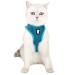 Cat dishes and line ultra -light for escape protection adjustable soft network step in padded padding running vest jacket for kittens pet puppy turquoise l (1 Pack) turquoise
