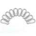 Durable 10pcs M5 304 Stainless Steel Carabiner Snap Spring Hook D Ring Chain Quick Link Lock Fastner - 2 x 1 Size - Buy Online on GoSupps.com