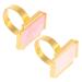 POPETPOP 2 pi ces Palette Ongles Cr ative Forme de Couronne Support pour Pinceaux et Pr sentation de Couleurs Rangement Vernis et M lange Facile pour Manucure Blanc et Rose