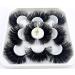 HBZGTLAD 5/20 Pairs 25 mm 3d Mink Lashes Bulk Faux with Custom Box Wispy Natural Mink Lashes Pack Short Wholesales Natural False Eyelashes (9D-14)