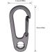 Seadesky 20-Piece Mini Carabiner Set - D-Shaped Black Clips for Camping Keychains & Backpack - Durable Snap Buckle & Riper Hooks - Buy Online on GoSupps.com