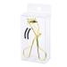 Eye Curler for Eyelashes Eyelash Curlers Handheld Eyelash Curler - Eyelash Curler with Padded Handle to Lift Lashes in Seconds and Long Lasting Gold Plated Pvc Box