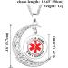 KBNSUIAN Stylish Type 1 Diabetic Sun Moon Necklace for Women - Diabetes Awareness Pendant with Emergency Reminder - Insulin-Dependent Aid Bag Included - Buy Online on GoSupps.com