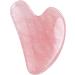 Rosy Finch Jade Stone Gua Sha Massager Tool | Face & Body Scraping Massage Roller - Pink - Buy Online on GoSupps.com